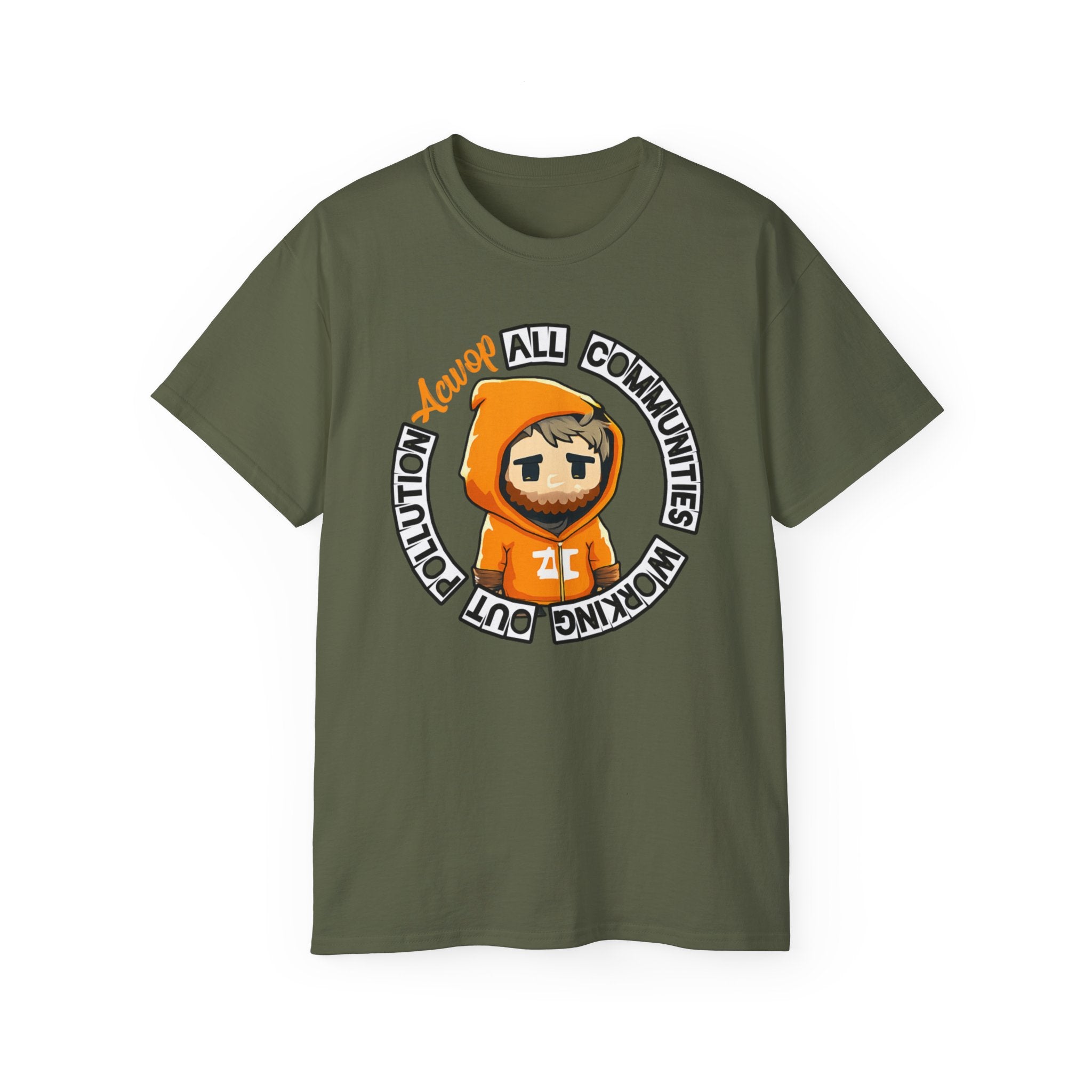 Dark Green/Orange Acwop Tee
