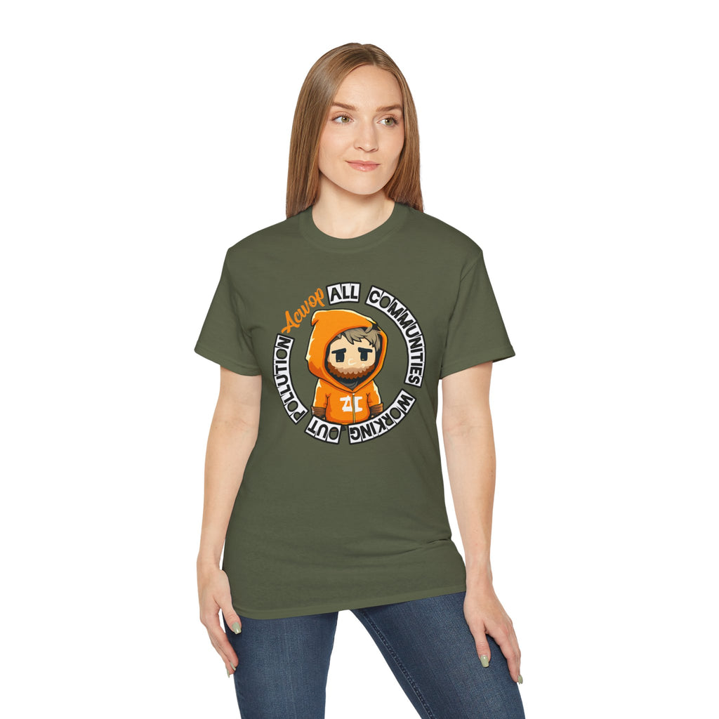 Dark Green/Orange Acwop Tee