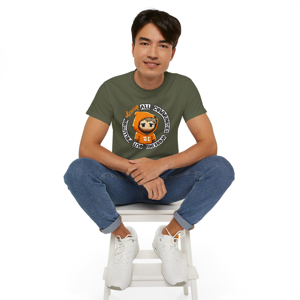 Dark Green/Orange Acwop Tee