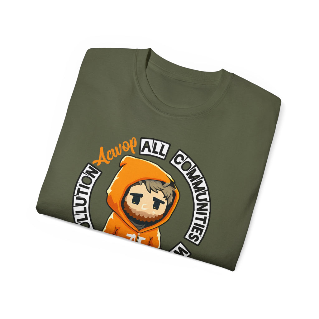 Dark Green/Orange Acwop Tee